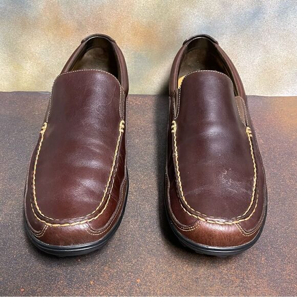 Cole Haan 161 C04059 C8 Tucker Venetian Men's Brown Leather Loafers Size 13M - Picture 3 of 16